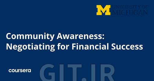 Community Awareness: Negotiating for Financial Success