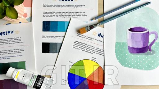 Art Words for Art Nerds: A Beginner Color Theory Exploration of Hue, Value, and Intensity
