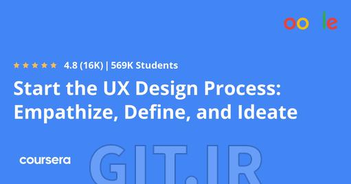 Start the UX Design Process: Empathize, Define, and Ideate
