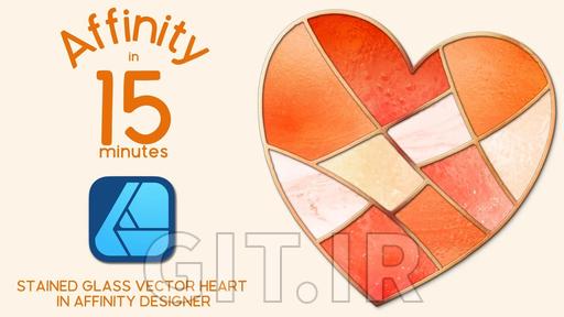 Affinity Designer V2 | Stained Glass Vector Heart Shape