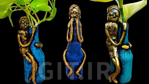 How to Make a Tribal Figurine Vase Using Air Dry Clay