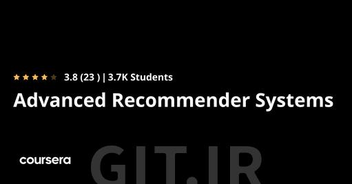Advanced Recommender Systems