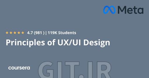 Principles of UX/UI Design
