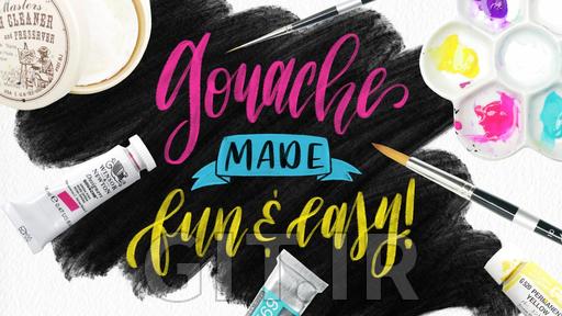 Painting with Gouache Made Fun & Easy! A Beginners Guide to Learn Modern Paint Techniques
