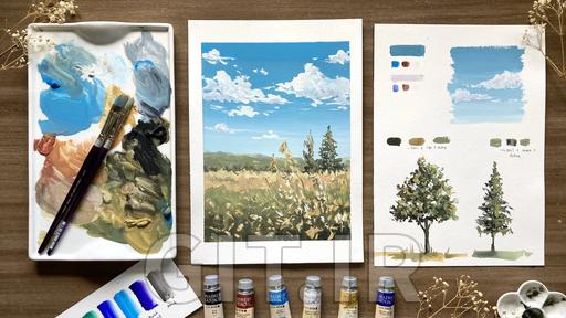 Escape To Nature: A Beginner's Guide to Gouache Landscapes