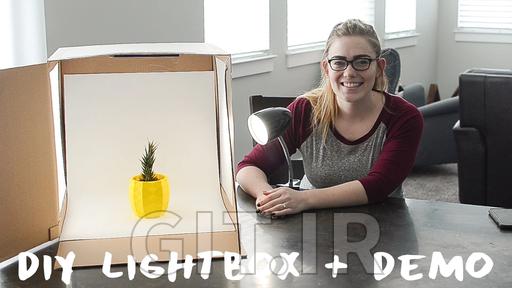 DIY Studio Photography Lightbox + Demo