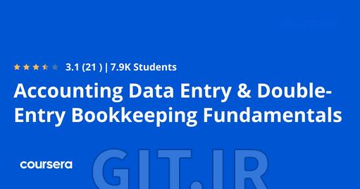 Accounting Data Entry & Double-Entry Bookkeeping Fundamentals