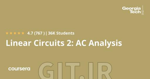 Linear Circuits 2: AC Analysis 