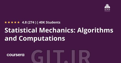 Statistical Mechanics: Algorithms and Computations