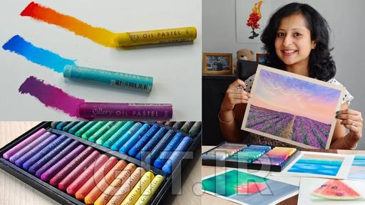 Beginners Guide to Oil Pastels: Basic Blending Techniques & Relaxing Landscape Drawing