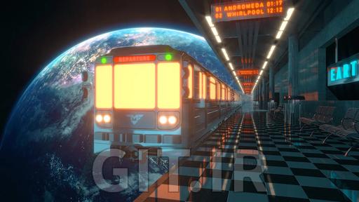 Create A Space Train Scene With Cinema 4D & Redshift Render