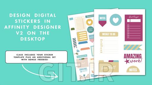 Learn to Design Digital Stickers in Affinity Designer 2 on the Desktop