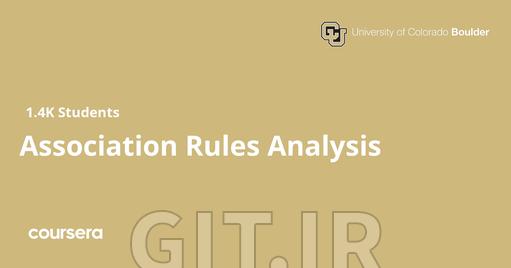 Association Rules Analysis