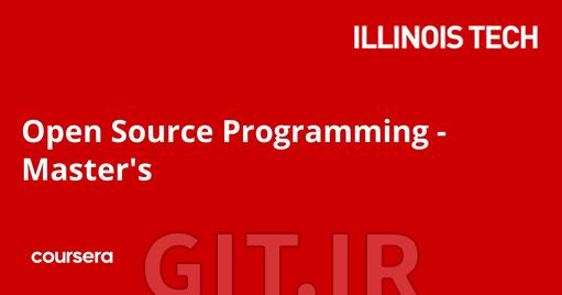 Open Source Programming - Master's