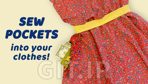 Sewing Alterations: Stitch Hidden Pockets into Your Clothes!