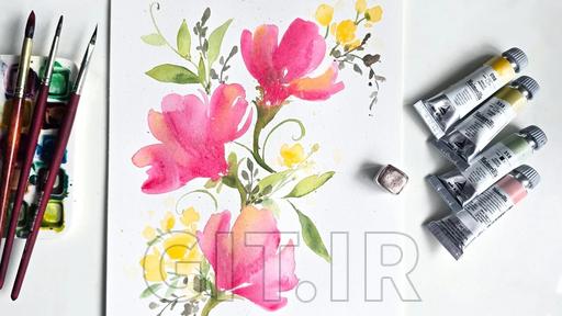 Loose Watercolor Florals: Paint Beautiful Wet-on-Wet Flowers, Leaves and Compositions