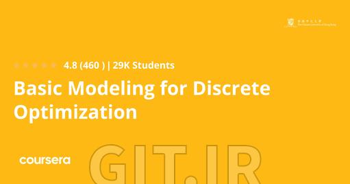 Basic Modeling for Discrete Optimization