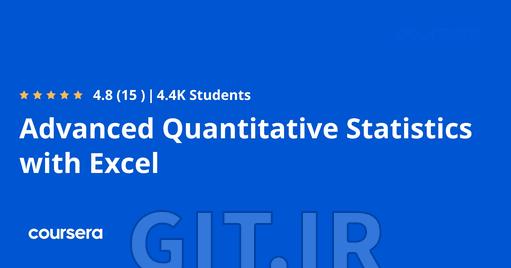 Advanced Quantitative Statistics with Excel
