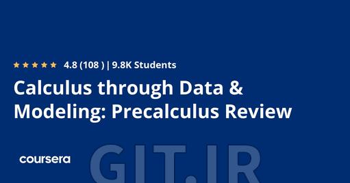 Calculus through Data & Modeling: Precalculus Review Calculus through Data & Modeling: Precalculus Review