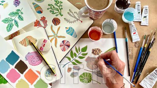 Adventures in Gouache: Painting and Pattern Making Techniques