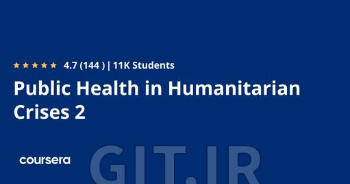 Public Health in Humanitarian Crises 2