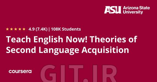 Teach English Now! Theories of Second Language Acquisition