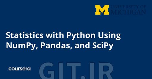 Statistics with Python Using NumPy, Pandas, and SciPy