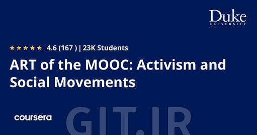 ART of the MOOC: Activism and Social Movements