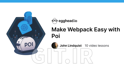 Make Webpack Easy with Poi