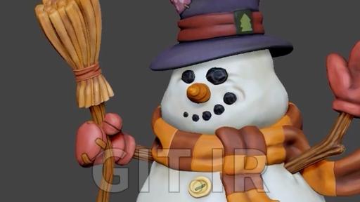 ZBrush Sculpting Project: The Wintery Snowman