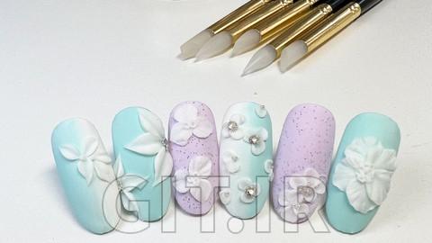 3D Floral Plasticine Sculpting Gel Nail Art Course