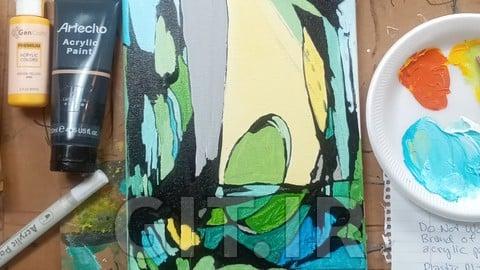 Acrylic Abstract Painting Workshop 10 with Andy Morris