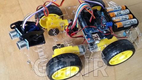 Arduino UNO Based Obstacle Avoiding Robot Car & RC-Control