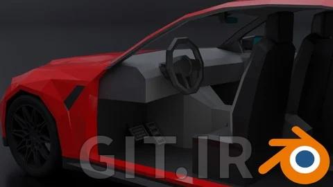 Low Poly Car Interior Modeling In Blender