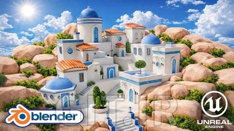 Blender to Unreal Engine 5: Stylized Greek Environment