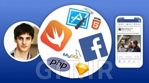 Develop Full iOS Facebook Clone App in Swift, Xcode and PHP
