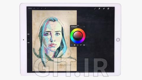 Digital sketchy portraits with Procreate