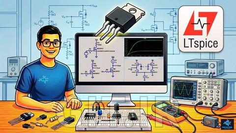 Learn Advance MOSFET Circuits Cascode to Diff Amp on LTSpice