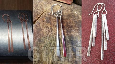 Introduction to Jewelry Making - Forged Bar Earrings