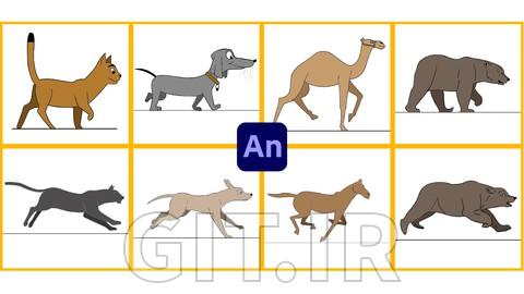 Learn to Animate Animal Attitude Walks&Runs in Adobe Animate