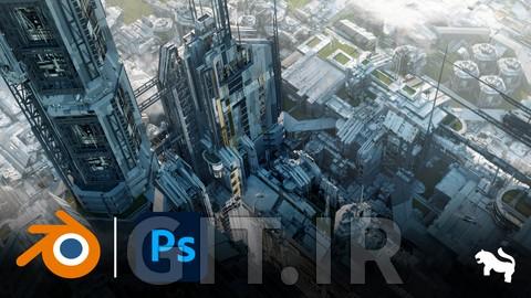 Creating an Industrial Concept Art in Blender / Photoshop