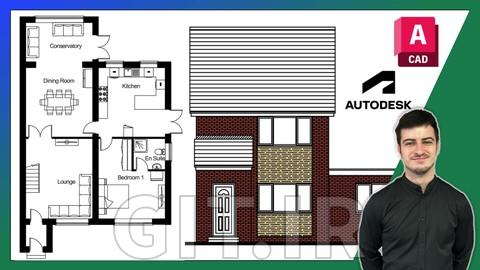 Learn to draw Architectural Floor Plans & Elevations AutoCAD