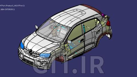 CATIA V5 Basic to Advance Interior Exterior Surfacing R16-30