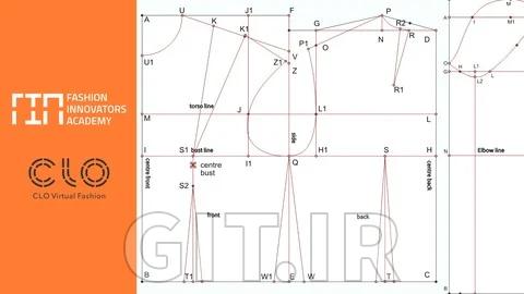 Pattern Drafting with CLO3D - Basic Fitted Bodice and Sleeve
