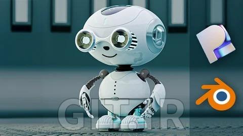 Robot Modeling with Plasticity, Rendering with Blender