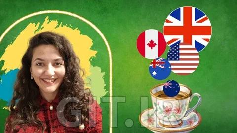 "Tea English Course" A1, A2, B1, B2, C1 (Grammar + 6 skills)