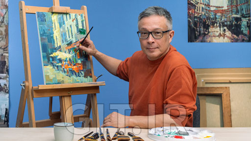Impressionist Painting with Acrylics: Techniques for Urban Scenes