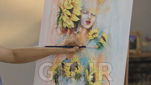 Painting with Acrylics: Create an Abstract Portrait