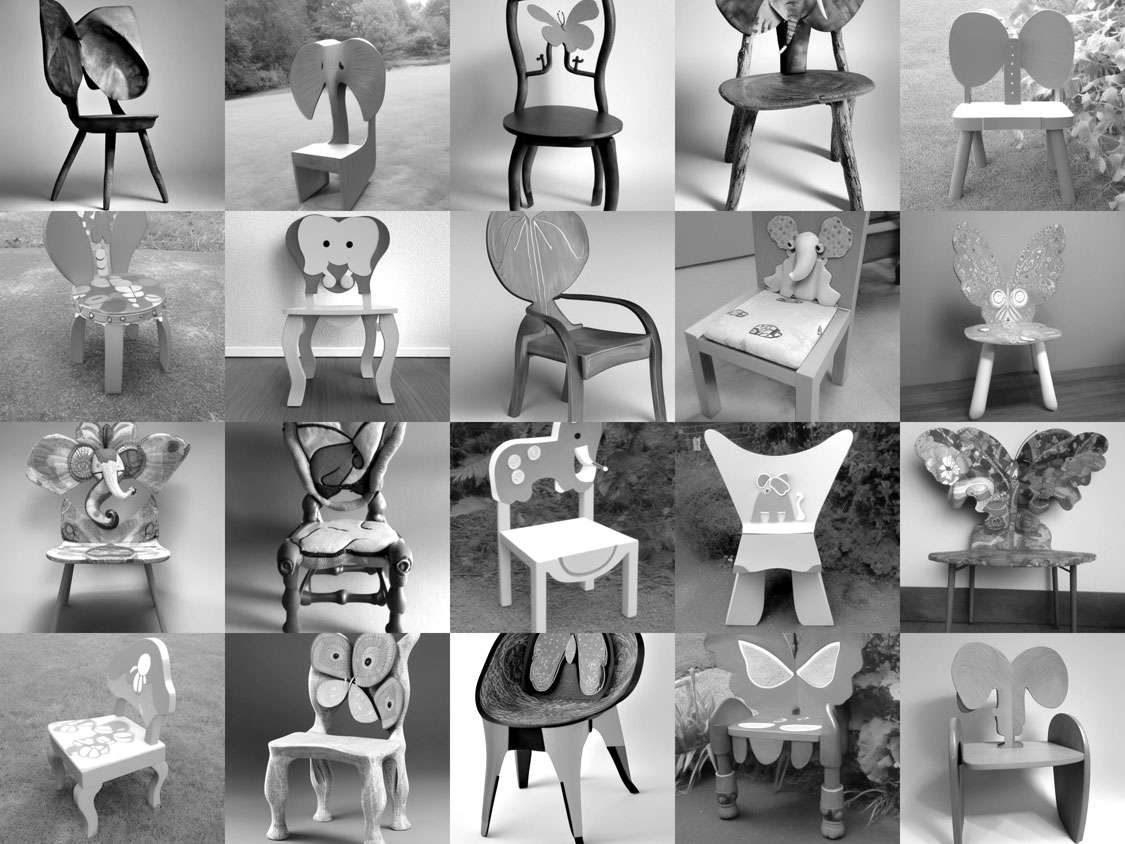 Phantafly-inspired chair concepts by Stable Diffusion