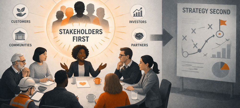 Stakeholders First, Strategy Second